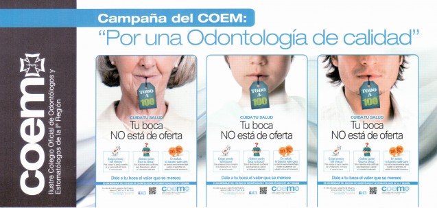 Campaña del COEM: «Por una Odontología de calidad»